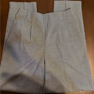 Briggs New York Black and White Checkered Trousers